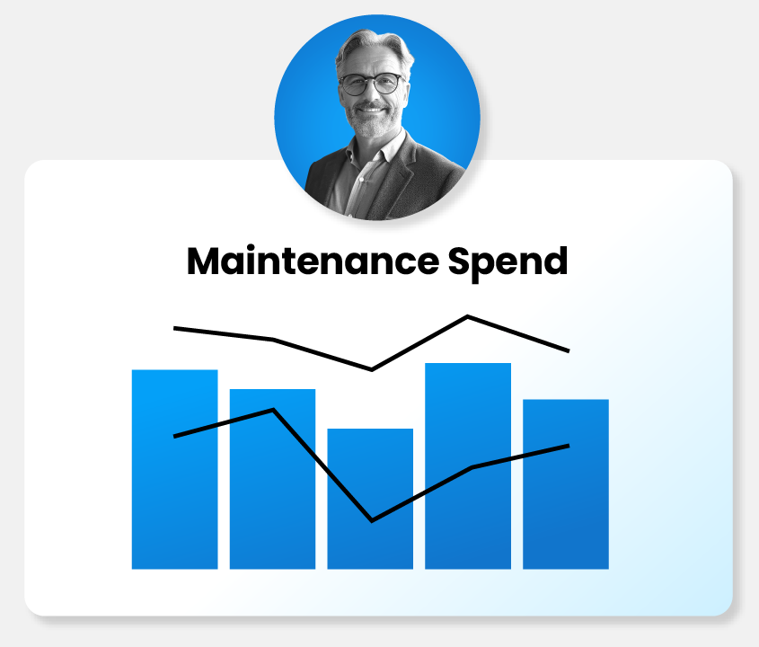 Happy property management investor with lower maintenance spends.