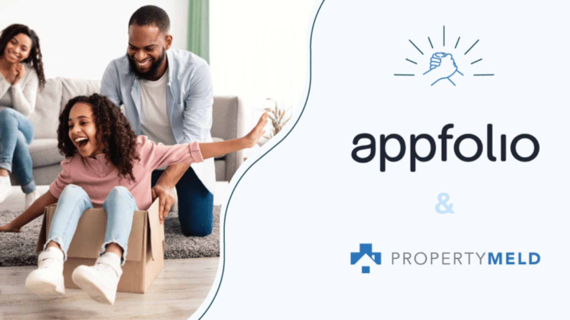 AppFolio and Property Meld logos