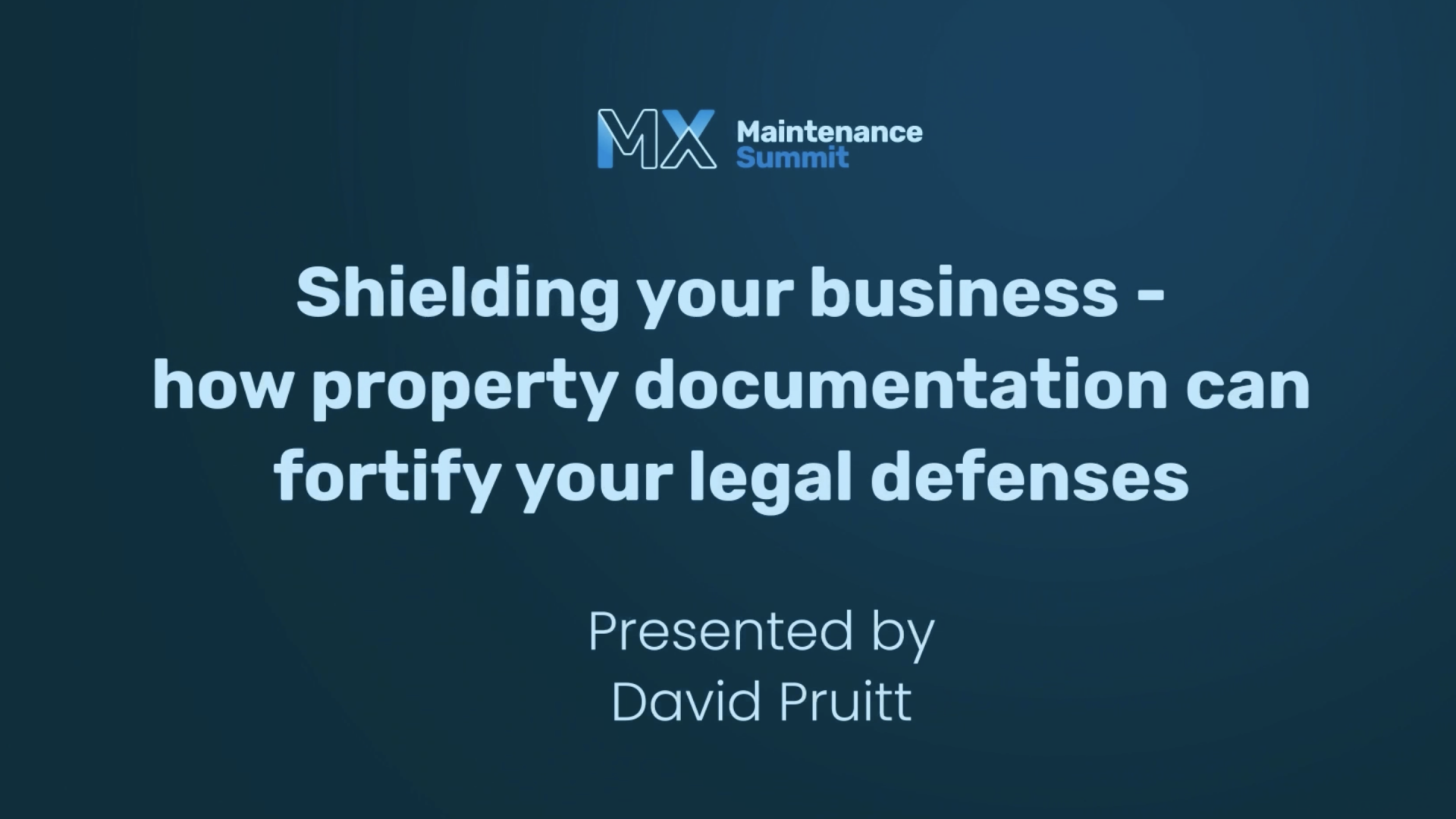 Proper documentation- David Pruitt presentation