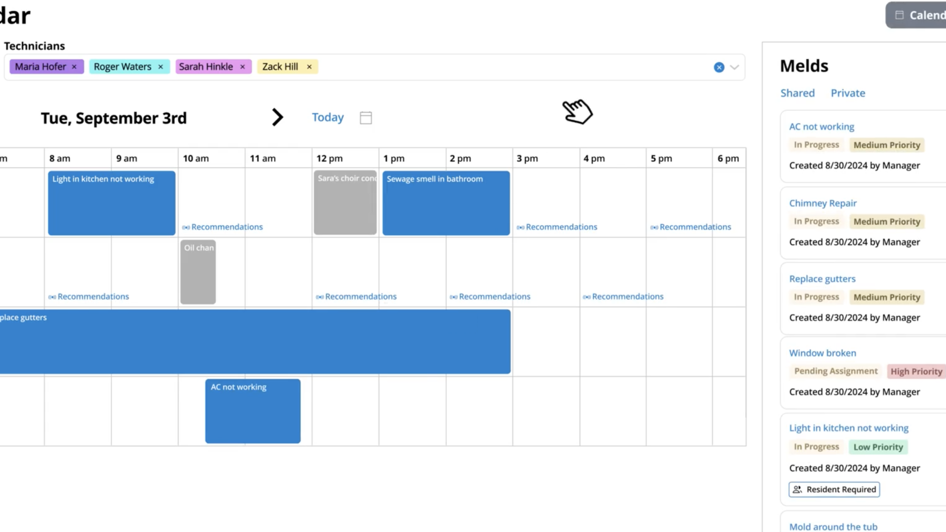 work order scheduling